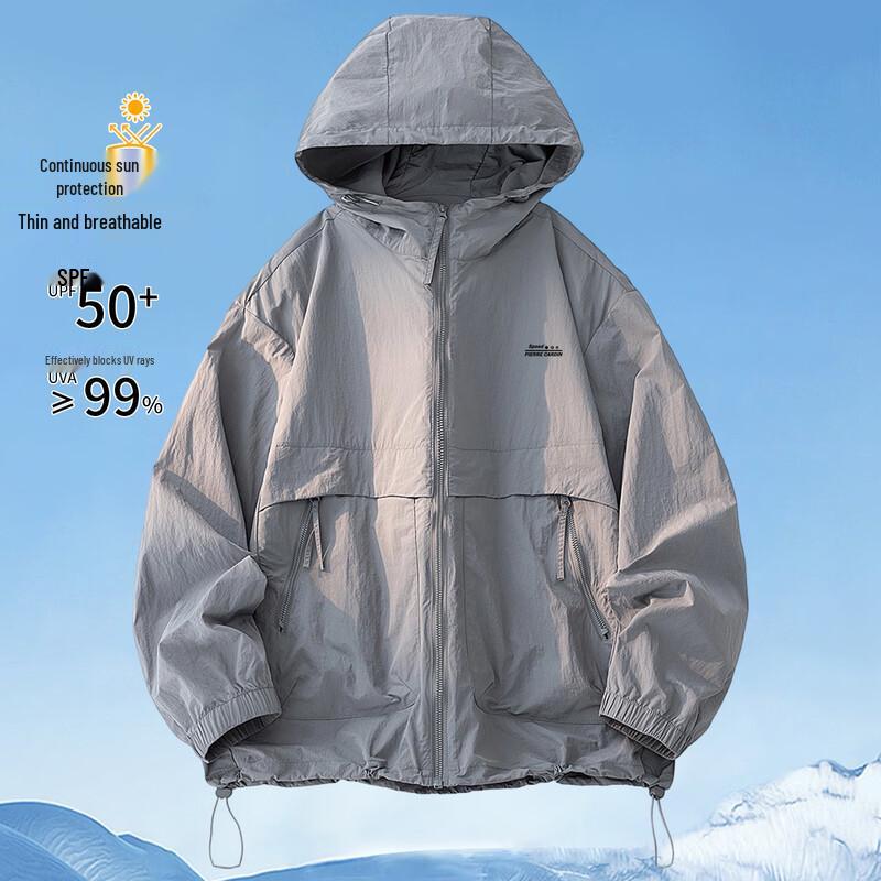 Pierre Cardin Men s UPF50+ Lightweight Sun Protection Hooded Jacket XL