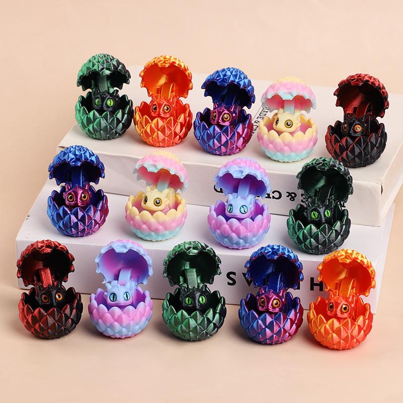 3D Printed Western Dragons & Eggs for Kids Birthday Party Favors Pinata Filler Christmas Easter Gift Home Ornaments Decoration