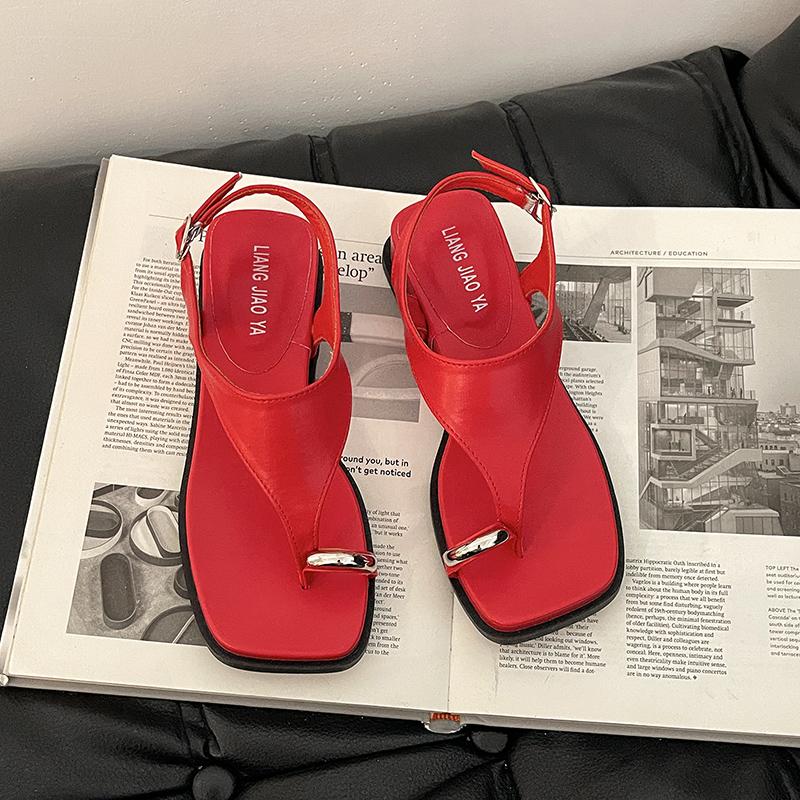 Fashion Summer Clip Toe Women Silver Sandals Fashion Wedges Heel Ladies Outdoor Gladiator Sandalias