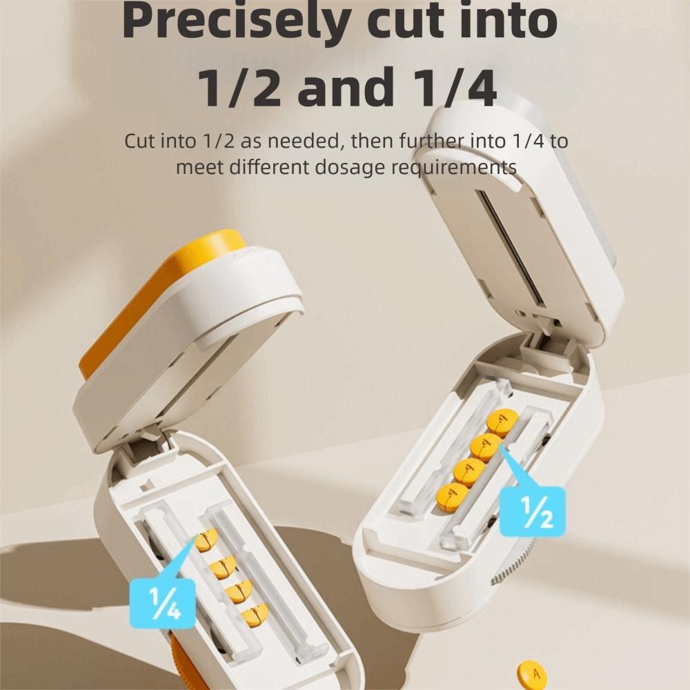 Drug Tablet Pill Cutter Adjustable Quartering Pill Divider  for Small or Large Pills