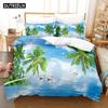 3D Printed Animals Swan Bedding Set Down Quilt Cover With Pillowcase Double SIngle King