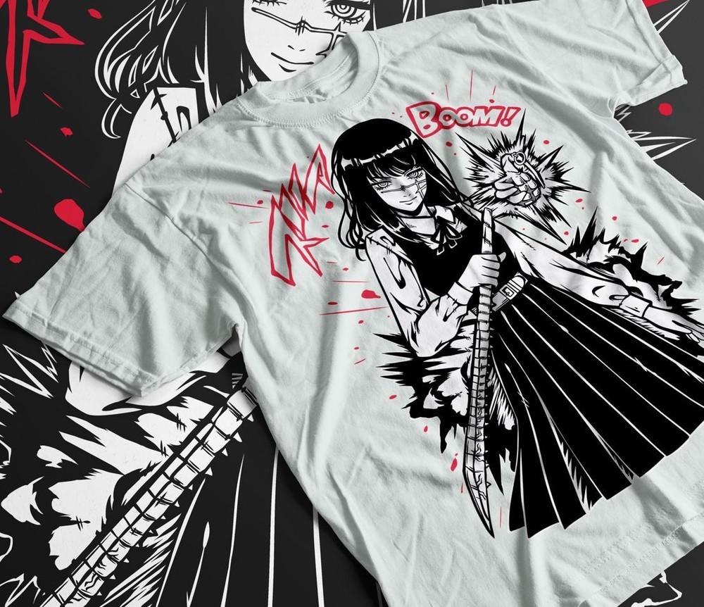 

Chainsaw Man T-Shirt Chainsaw Man Anime CSM Denji Power Black Shirt 2XL