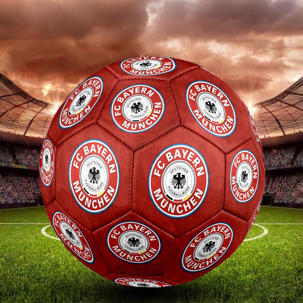 1pc Bayern Munich Emblem Size 5 Soccer Ball PVC Football Sports Matches Training Outdoor Games Beach Elastic Balls 07c112