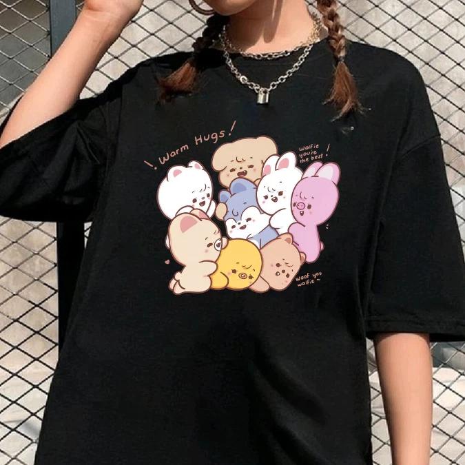 Skzoo Warm Hugs Stray Kids Shirt, Skzoo Character Shirt, Skzoo Stray Kids Shirt S