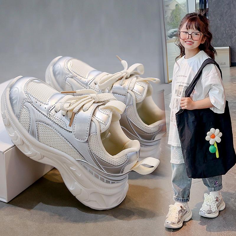 2025 New Spring Children's Sports Shoes Boys and Girls Mesh Shoes Breathable and Lightweight Running Shoes Children's Shoes