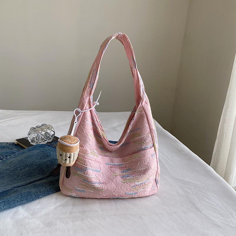 Stylish Canvas Tote Bag For Women Trendy Medium Shoulder Bag With Phone Pocket