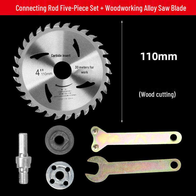 Angle Grinder Adapter Kit for Electric Drills: Saw Blade, Cutting Disc & Polishing Accessories