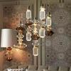 Modern European Glass Chandelier for Restaurant, Bedroom, or Stairwell