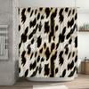 Animal Print Shower Curtain Black White Faux Fur Pattern For Bathroom Decor 72 X 72 Inches Modern Design Home Accessories