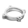 10Pcs Turbo Down Pipe Gasket 3in 4 Bolts Stainless Steel Rust Resistant for GT30 GT35 T3 T2 T4 T6