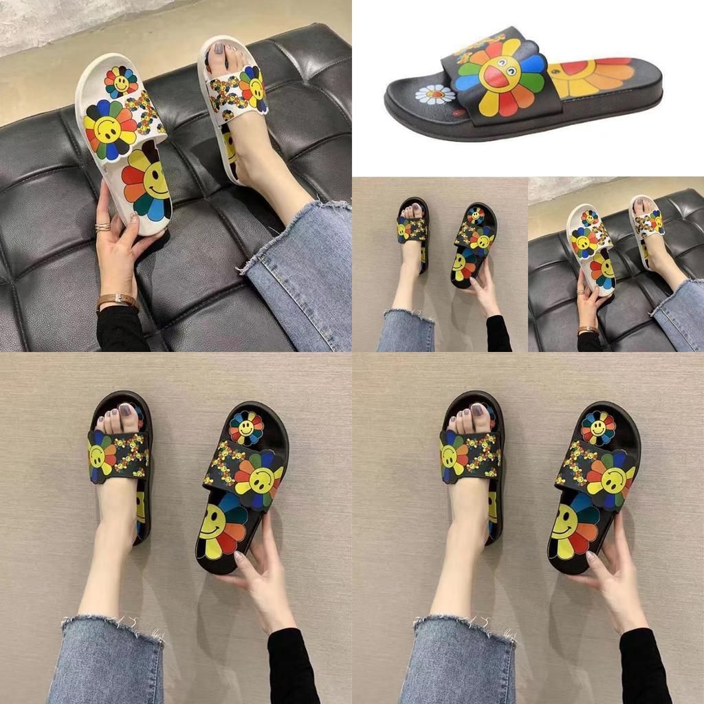Soft And Durable Girls' Indoor/outdoor Beach Shoes With Sunflower Design