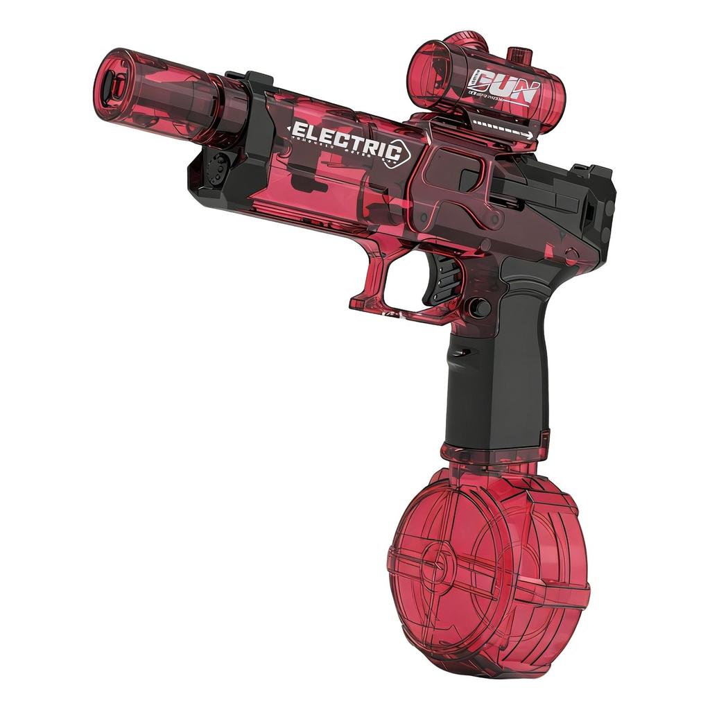Firelight Big Ice Electric Water Gun with Linked Recoil, Muzzle Cap, Large Capacity for Youth.