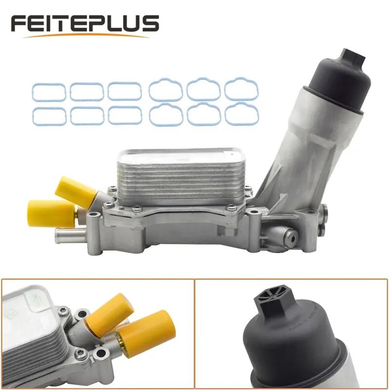 Aluminum Housing Engine Oil Filter Cooler Assembly For Jeep Dodge Chrysler V6 3.6L11-17 926-876 68310865AB 68105583AB