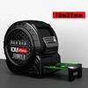 5/7.5/10M High Precision Thickened Self-lock Tape Measure Fluorescent Wear-resistant Steel Tape Measuring Tape Gauging Tools