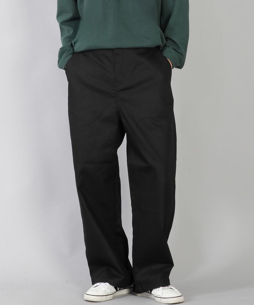 Seinteukeulu Ex Wide Button Pants Ewb-377 Black