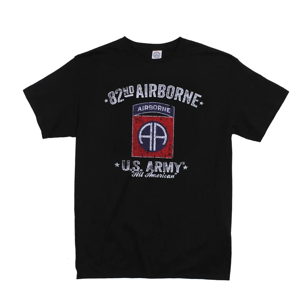 Distressed 82nd Airborne Symbol TShirt 100 Cotton ONeck Summer Short Sleeve Casual Unisexs Tshirt Size S3XL