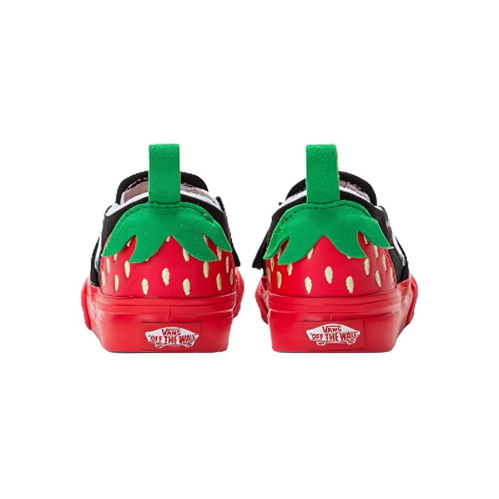 Vans Slip-On Series Sports Comfortable Low-Top Walking Shoes Baby Shoes Red VN0005WHREB