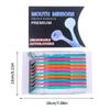 10 Pezzi Odontoiatria Specchi Orali Colorati Singola/Doppia Faccia Specchio Bocca Superficie Anteriore Premium Riflettore per Esame