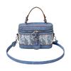 Premium texture box bag women's 2025 new women's foreign style fashion printing versatile shoulder messenger bag