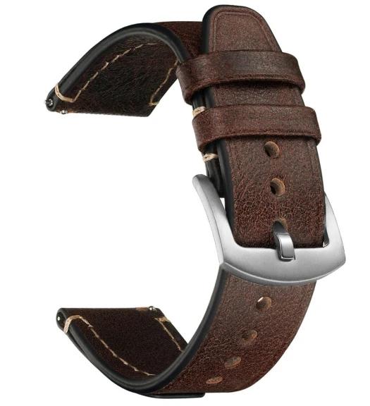 

Vintage Genuine Leather Watchband Strap for Seiko 20mm 22mm Retro Stitching Bracelet for Rolex Cowhide Wristband Watch Accessory 22mm