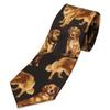 [CUFFSMANIA] Schwarze Golden Retriever Hundemuster Lustige Einzigartige Krawatte