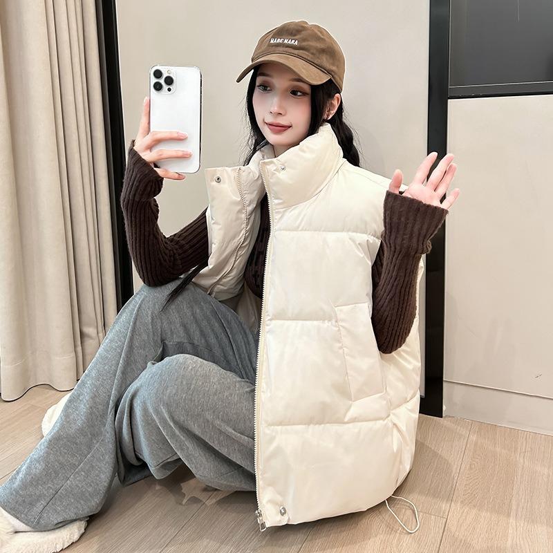 Down In Autumn and Winter Cotton-padded Jacket Vest Padded Plus Size Cotton-padded Jacket Vest Casual Loose Cotton-padded Jacket.