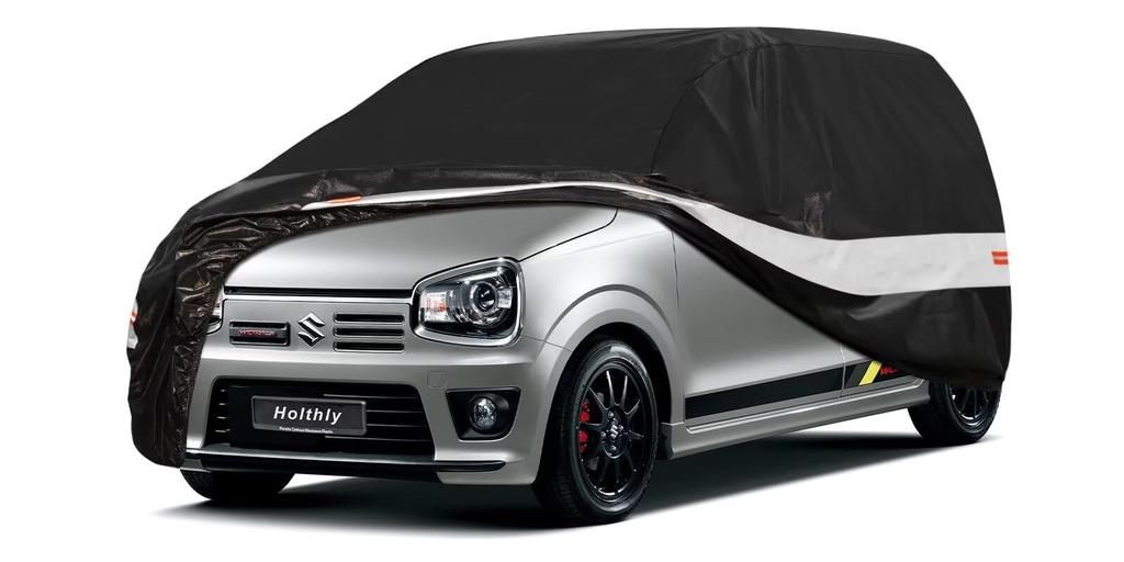 Holthly Mini Car Body Cover, Thick, Fleece-Lined, Waterproof, Windproof, Dustproof, Snowproof, Radiation Protection, UV