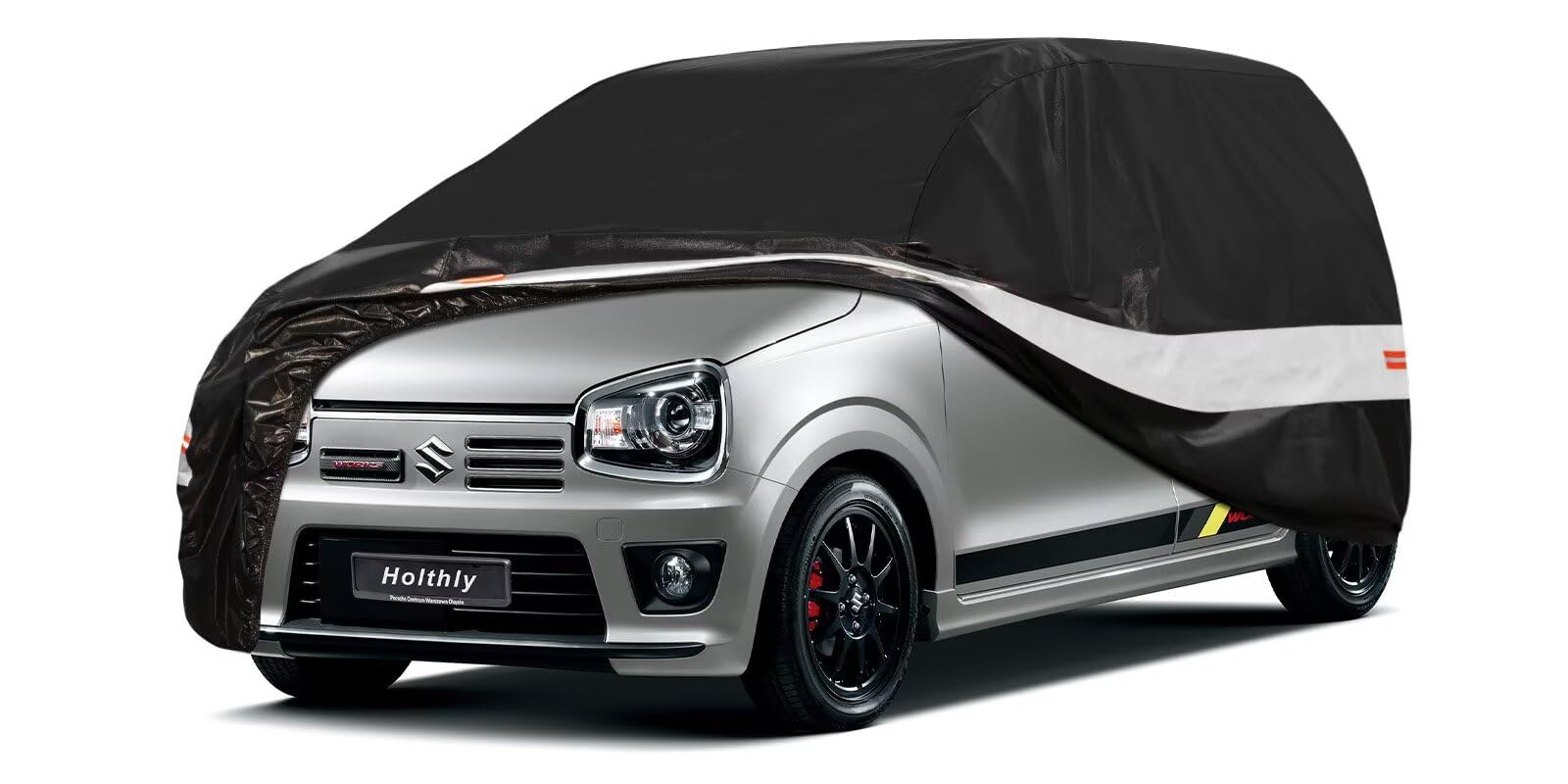 

Holthly Mini Car Body Cover, Thick, Fleece-Lined, Waterproof, Windproof, Dustproof, Snowproof, Radiation Protection, UV P1-Fit Hatchback up to 365cm чёрный