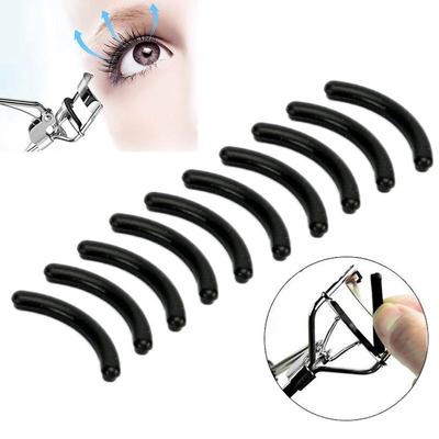 Cuscinetti di ricambio per piegaciglia femminile Morsetto per ciglia in gomma Cuscinetti con clip ad alta elasticità Tappetini per arricciare antibatterici neri Trucco