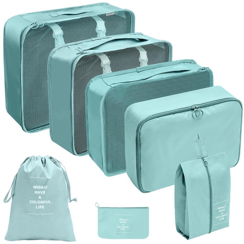 7Pcs/Set Large Capacity Travel Organizer Storage Bags Folding Clothes Shoe Tidy Pouch  Wardrobe