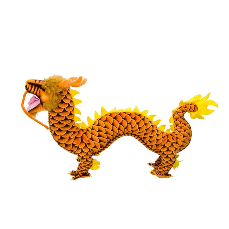 Simulation Dragon Plush Toy Chinese Dragon Doll Doll Doll Children's Zodiac Year of the Dragon Mascot Ornament