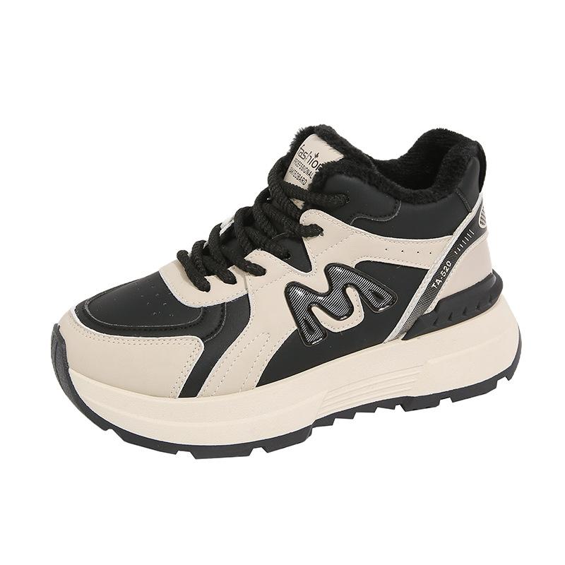 Sind die neuen Samt Forrest Gump Schuhe Damen Winter Studenten Papa Schuhe warm und lässig F-