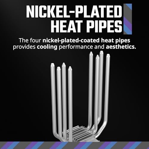 Cooler Master Hyper 212 Spectrum V3 CPU Air Cooler with ARGB Synchronization, 120mm PWM Fan, 4 Copper Direct Heatpipes, 152mm Tall, for AMD Ryzen AM5/