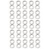 30Pcs Stainless Steel Hollow Pendant Bezel 8Shape Metal Resin Frame Jewelry Making Open Bezel