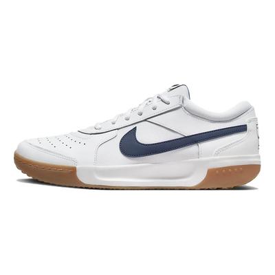 Court Zoom Lite 3 Weiß Midnight Navy Gum Herren Sneaker Gummi-Hellbraun DV3258-102