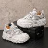 Fashion New Thick-soled, Height-increasing, Mesh, Soft-soled, Comfortable, Breathable and Casual Dad Shoes from a Trendy    B26