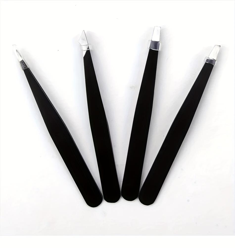 

4Pcs Eyebrow Clip Eyebrow Clip Eyelash Clip Hair Pulling Tweezers Double Eyelid Patch Beauty Makeup Tools