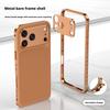 Best Selling Products Aluminum Metal Frame Phone Case for iPhone 17 Pro Max Mobile Accessories Lens Protective Orange Antishock