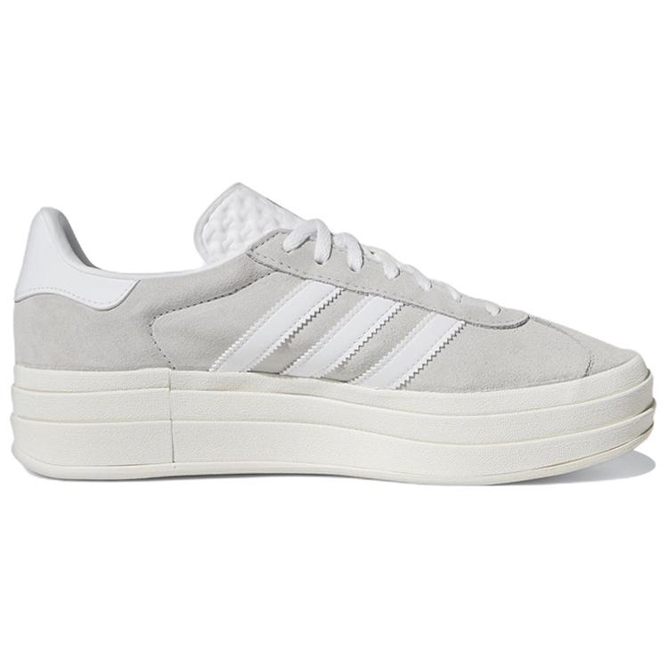 New Adidas Women's Gazelle Bold 'Grey White' Women's HQ6893
