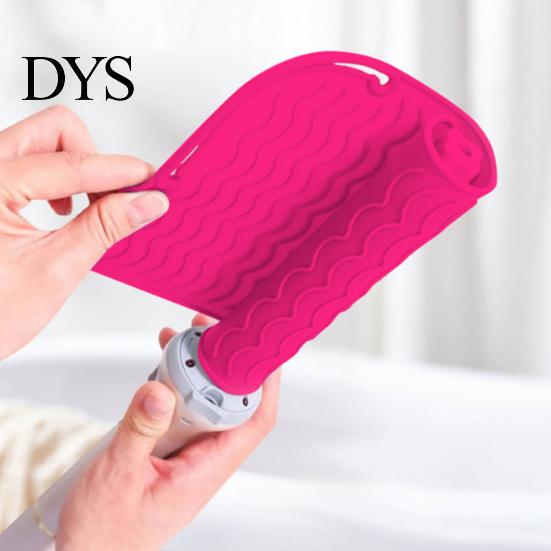 Curling Iron Silicone Mat Heat Resistant Anti-slip Rectangle Portable Flat Hair Pad Straightener Styling Hot Tools Travel Protector Cover