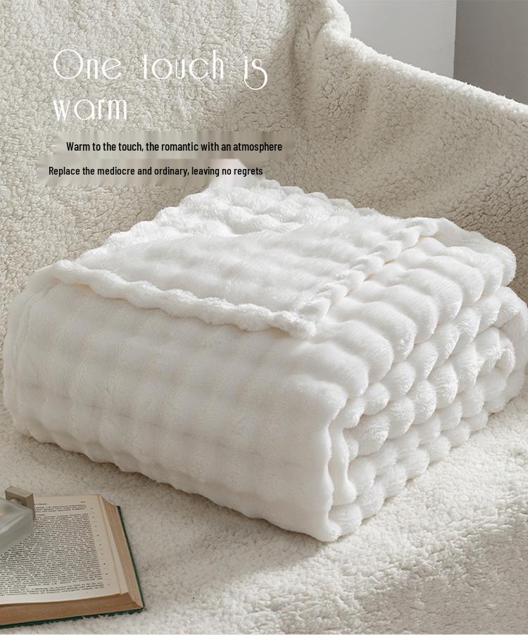 Bubble Rabbit Superweiche Flanelldecke - Nickerchen-/Sofadecke