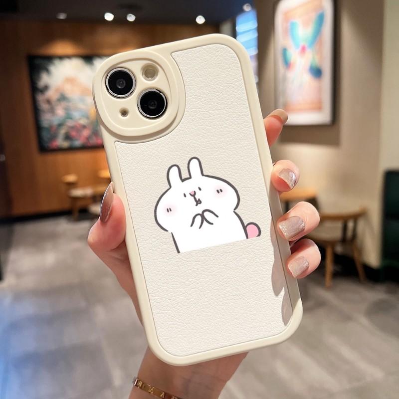 Cute Bunnys Phone Case For Apple Iphone 13 14 Pro 11 12 Mini Max X Xr Xs 8 7 Puls Lambskin Silicone Cover