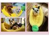 Cartoon Banana Pet Bed Cushion for Cats and Dogs - Winter Warmth