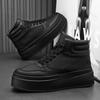 Men's Shoes High Top Ankle Boot Platform Comfortable Casual Shoes Man Trend Anti Slip Sneakers Fashion Thick Soled Shoes Zapatos
