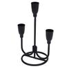 Three Head Candle Holder Iron Exquisite Candlestick Holder for Coffee Table Fireplace Decoration