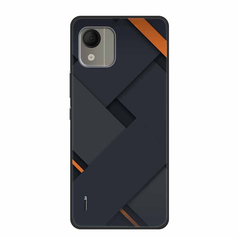 For Nokia C110 4G Case Luxury Silicone Back Cover for NokiaC110 Phone Coque C110 2023 Protector Shockproof Colorful Capas Bumper