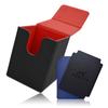 AROXIA Deck Trading Card Case for Various Card Games Black X Case, (Vertical Storage, Red)