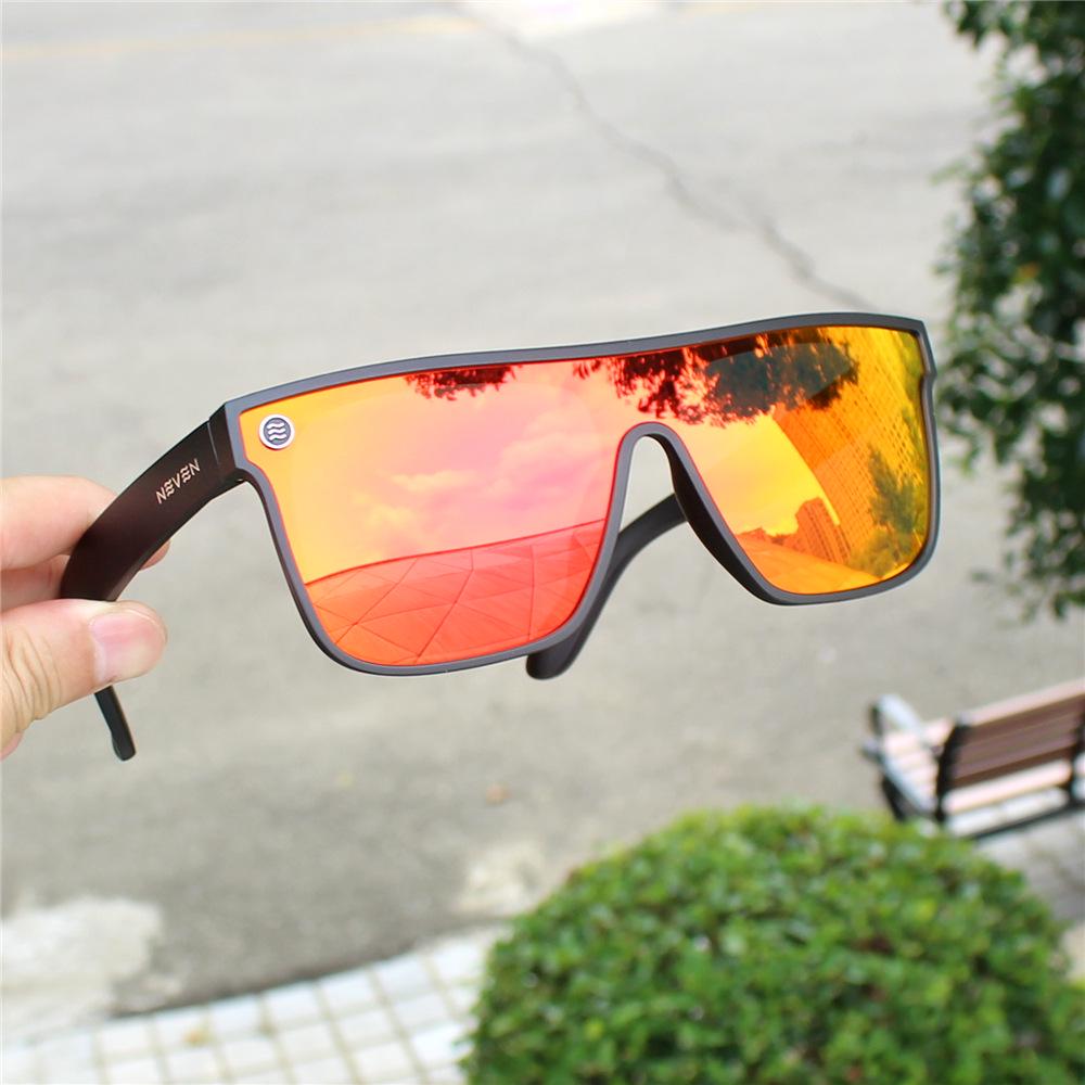 NEVEN Iridescent Polarized Cycling Glasses - Large Frame, Wind & Sand Protection Sunglasses