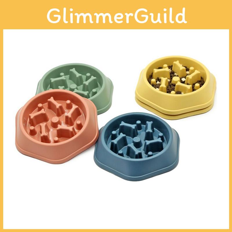 Vibrant Anti-spill Pet Feeding Bowl Slow Feeder Design For Dogs And Cats Multiple Colors Available