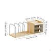 2-Drawer Desk Organizer, Large Capacity, for Office, Pens, Books, And Mail.